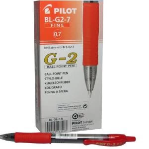 Original Pilot Gel Ink Retractable Rollerball Pen 0.4mm Line Red