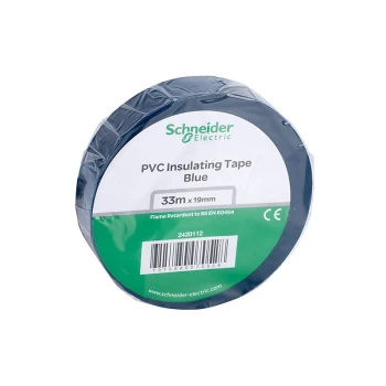 Schneider Electric - 2420112 PVC Tape 19mm x 33m Blue
