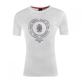 Canterbury British and Irish Lions Graphic T Shirt Mens - White/Black