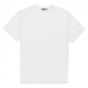 Pierre Cardin Extra Large Single Pocket T Shirt Mens - White