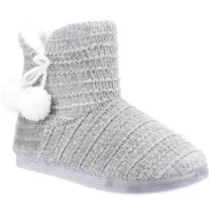 Divaz Womens Saturn Knitted Luxury Weave Bootie Slippers UK Size 8-10