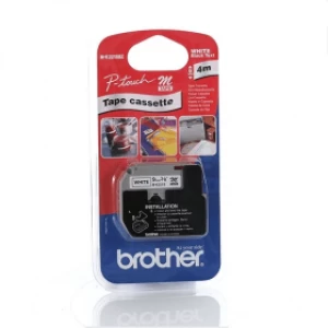 Brother MK221SBZ Original P-touch Black on White Tape 9mm x 4m
