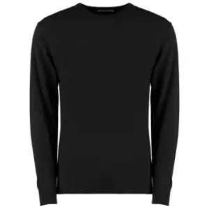Kustom Kit Mens Arundel Crew Neck Sweater (XL) (Black)