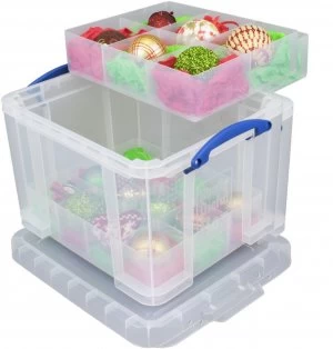Really Useful 35 Litre storage box with 2 Trays