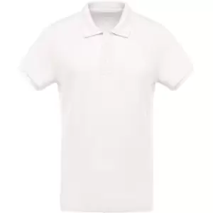 Kariban Mens Organic Pique Polo Shirt (XXL) (Cream)