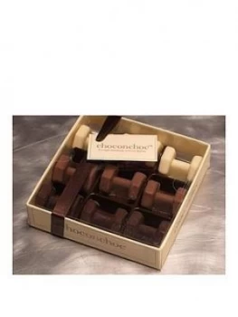Choc On Choc Chocolate Dumbells Gift Box