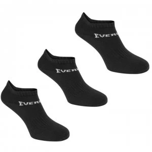Everlast 3 Pack Trainer Socks Childrens - Black