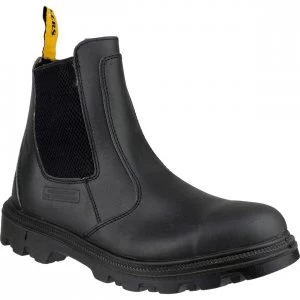 Amblers Mens Safety FS129 Water Resistant Pull On Safety Dealer Boots Black Size 12