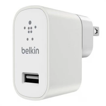 Belkin Premium Mixit Fast 2.4amp Mains Charger 3 Pin UK Plug White