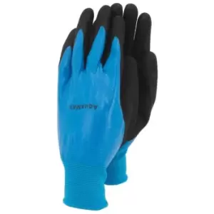 Aquamax Gardening Gloves (M) (Blue/Black) - Blue/Black - Town&country
