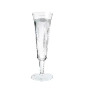 Plastic Champagne Glasses Clear Pack of 10 C7025A