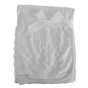 Snuggle Baby Baby Boys/Girls Spotted Baby Wrap (75cm x 100cm) (White)