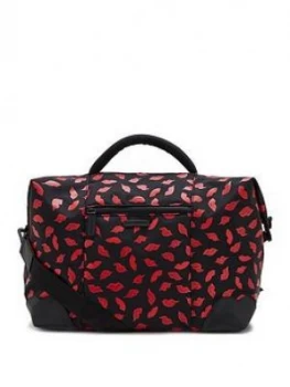 Lulu Guinness Red Painted Lip Fenella Holdall