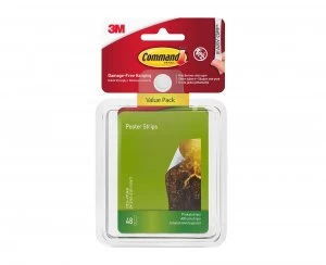 Command Adhesive Poster Strips Pack of 48