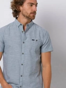 Animal Fleck Short Sleeve Shirt - Lead Grey, Lead Grey, Size XL, Men