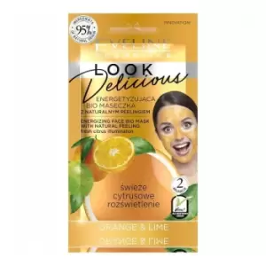 Eveline Look Delicious Energizing Face Bio Mask Orange & Lime 10 ml