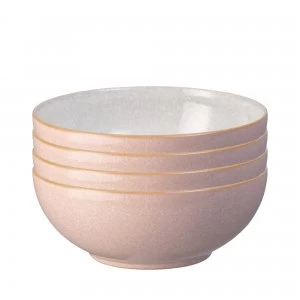Elements Sorbet Pink 4Pc Cereal Bowl Set