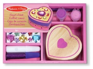 Melissa and Doug Wooden Heart Chest