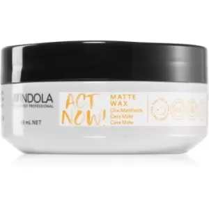 Indola Act Now! Matte Matting Hair Wax 85 ml
