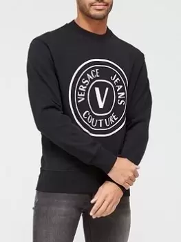 Versace Jeans Couture Emblem Logo Sweatshirt - Black