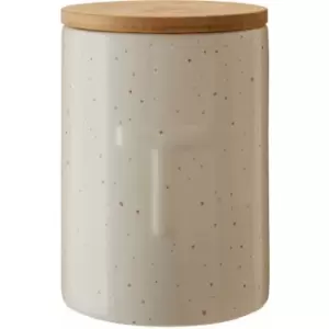 Dolomite Kitchen Canister For Food Storage Airtight Jar With Bamboo Lid Kitchen Storage Jars Canister For Tea Coffee Sugar And Spices 10 x 10 x 15