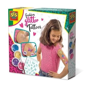SES Creative - Childrens Temporary Fashion Glitter Tattoos Set (Multi-colour)