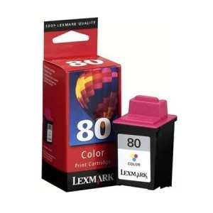 Lexmark 80 Tri Colour Ink Cartridge