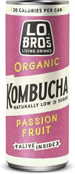 Lo Bros Organic Kombucha - Passionfruit - 250ml