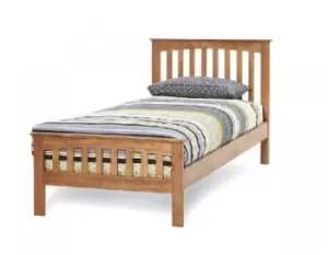 Serene Amelia Hevea 3ft Single Honey Oak Bed Frame