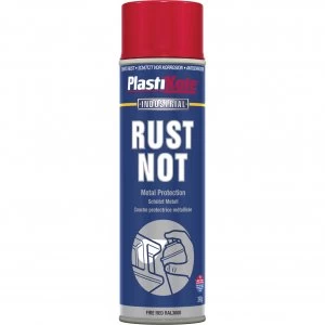 Plastikote Rust Not Aerosol Spray Paint Fire Red 500ml