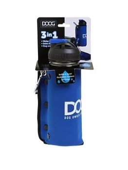 Doog Dog 3-In-1 Bottle / Bowl - Blue