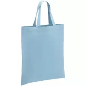 Brand Lab - Cotton Short Handle Shopper Bag (One Size) (Light Blue)