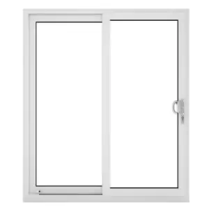 Crystal uPVC Sliding Patio Right to Left 1790mm x 2090mm Clear Glazing - White