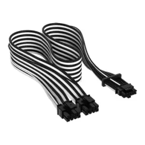 Corsair Premium Black/White Individually Sleeved 16-Pin PCIe 5.0 PSU C