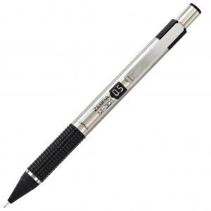 Zebra 1.0mm Stainless Steel Ballpoint Pen Black PK2