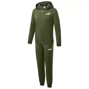 Puma Hooded Poly Tracksuit - Green