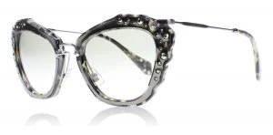Miu Miu Noir Sunglasses Gunmetal / Tortoise DHE3H2 55mm
