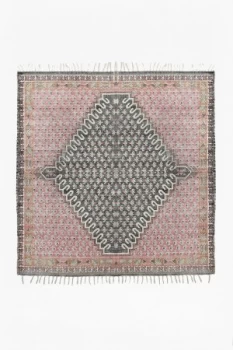 French Connection Poppy Field Square Rug Pink