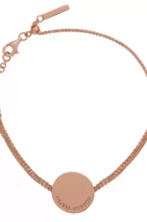Ladies Olivia Burton Rose Gold Plated Disc Chain Bracelet OBJ16ENB02