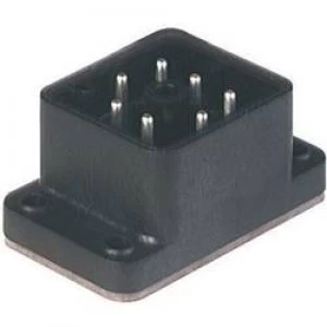 Hirschmann 932 478 100 GO 610 FA M Mounted Connector With Flange Black Number of pins6 PE