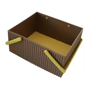 Omnioffre Stacking Storage Box Large Brown