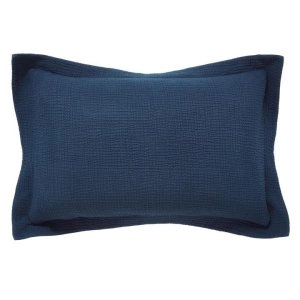 Bedeck of Belfast Dark Blue Cotton 180 Thread Count 'Nika' Oxford Pillow Case