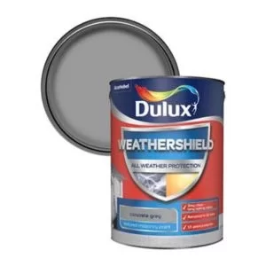 Dulux Weathershield All Weather Protection Concrete Grey Textured Masonry Paint 5L