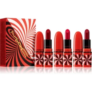 MAC Cosmetics Tiny Tricks Mini Lipstick Trio Hypnotizing Holiday Lipstick Set 3 pcs Shade Red