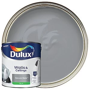 Dulux Walls & Ceilings Natural Slate Silk Emulsion Paint 2.5L