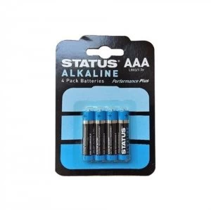 Status AAA Alkaline Batteries - 4 Pack