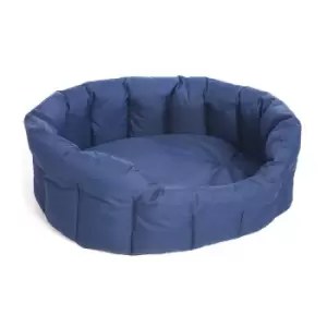P&L Pet Beds P&L Medium Blue Oval Waterproof Dog Bed - wilko