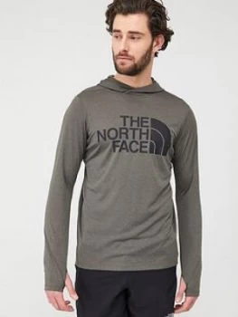 The North Face 24/7 Big Logo Hoodie - Taupe, Size S, Men