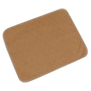 Washable Chair or Bed Pad - Light Brown