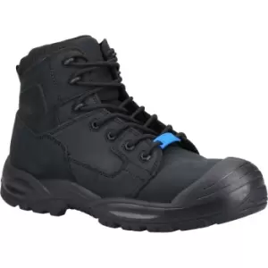 Unisex Adult Legend Grain Leather Safety Boots (6 UK) (Black) - Hard Yakka